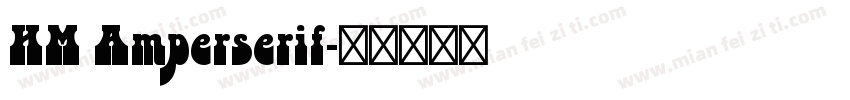 HM Amperserif字体转换